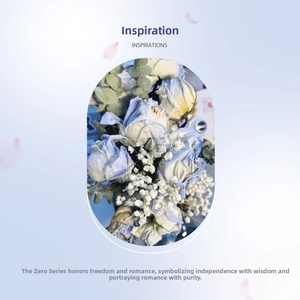Artistic inspiration poster of faded blue roses and floral motifs for S925 silver jewelry