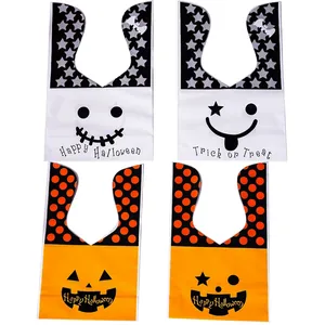 Sacchetti regalo di Halloween con stampe di zucca e fantasma per dolci, set da 50
