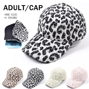 Casquette De Baseball En Peluche Imprimé Léopard Fausse Fourrure Chaud Hiver Automne Mode Extérieur Chapeau Unisexe