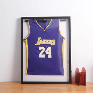 Jersey Display Case Shadow Box Frame Wood Acrylic Protective Clear Lockable Sports Memorabilia Collection Wall Mounted