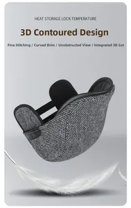 Winter thermal cap detail showing 3D stereo cutting and heat storage lock lining