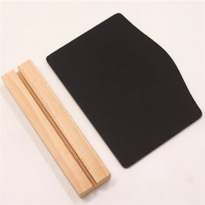 Double-sided wooden mini chalkboard with base for home decor and tabletop message display