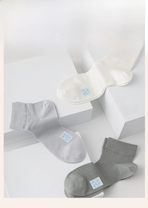 Three pairs of breathable mesh ankle socks for men in white and grey cooling fabric
