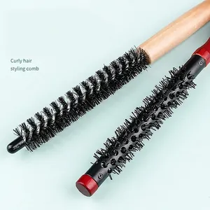 Spazzola rotonda professionale con setole in nylon e tubo in alluminio resistente al calore