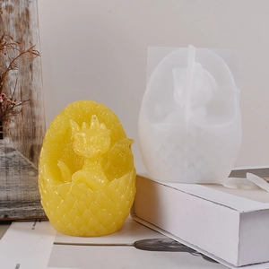 Stampo in silicone dettagliato e uovo di dinosauro in resina 3D per progetti fai-da-te