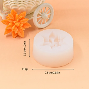 Christmas holly leaf silicone mold for flower candles and chocolate fondant making