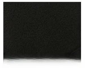 Close-up of soft black fleece lining for winter caps showing warm and skin-friendly texture