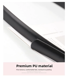 Detailed close-up of high-quality black PU leather texture on a minimalist slim belt