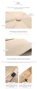 Detailed view of the khaki baseball cap showing cotton fabric texture and metal buckle
