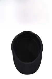 Detailed inner view of warm winter military cap showing soft lining and ear protection