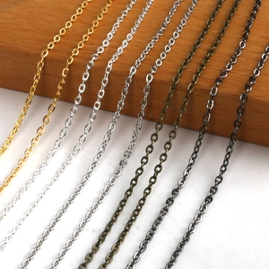 Mehrfarbige DIY Metall O-Gliederketten für die Schmuckherstellung in Gold Silber und Bronze
