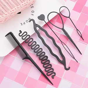 Hair Styling Tools Plastic Resin Flexible Braiding Accessory Bun Maker DIY Salon Home Use For Women Girls Professional