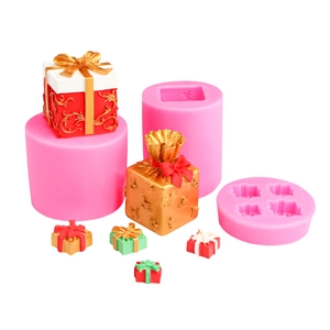 Moules en silicone pour boîtes cadeaux DIY avec détails de rubans et nœuds en relief