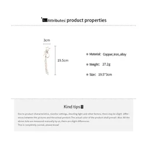 Detailed dimensions of heart pendant metal chain showing size 19.5cm length and 3cm width