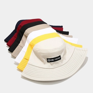 Stylish cotton bucket hats in multiple colors with THE FOCUS embroidery and wide brims