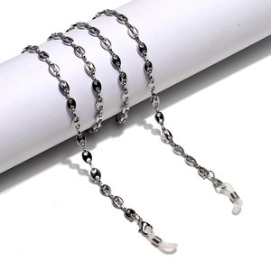 Stainless Steel Glasses Chain Silver Non Slip Eyewear Strap Holder Pig Nose Link Necklace For Sunglasses