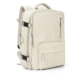 Mochila de Viaje para Mujer Gran Capacidad de Nailon Impermeable Con Puerto de Carga USB Compartimento para Portátil Separación en Húmedo y Seco Mochila Escolar Casual
