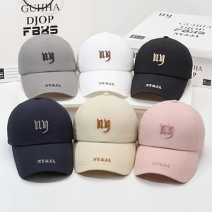 Breathable quick-dry baseball cap set with NY embroidery in six assorted colors