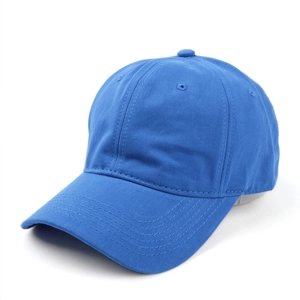 Cappellino da baseball in cotone pettinato lavato blu di alta qualità con corona morbida