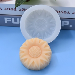 Sonnenblumen Silikonform für DIY Backen und Seifenherstellung mit floralem Muster