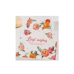 Floral watercolor greeting card with Best Wishes text for Mother's Day and birthdays