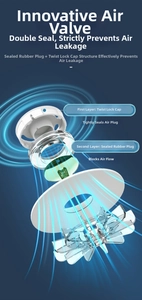 Vacuum storage bag air valve with double sealing structure for airtight clothes storage