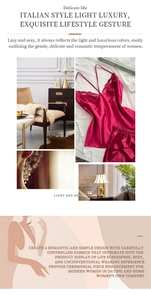 Détail d'un ensemble caraco en satin rose rouge avec dentelle et short assorti