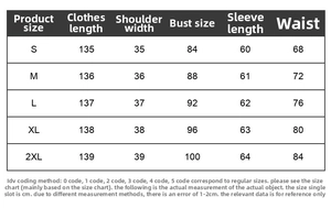 Detaillierte Größentabelle für Vintage V-Ausschnitt Maxikleid mit Maßen von S bis 2XL