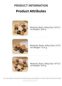 Detailed view of leopard print resin squares and alloy base for geometric jewelry set