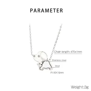 Macro detail of elephant pendant with white shell inlay and sparkling zircon eye