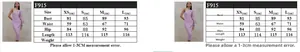 Size chart detail for sexy one-shoulder bodycon dress with measurements in centimeters