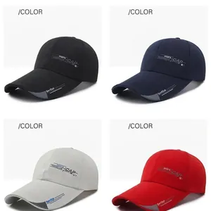 Outdoor sports baseball caps in black, navy, white and red with SportStyle print