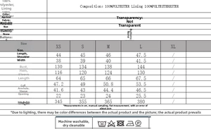 Size chart and fabric details for French vintage pleated jacket in apricot polyester