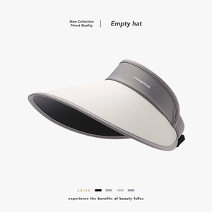 Women Sun Visor Hat Large Wide Brim UV Protection Ice Satin Breathable Empty Top Cap For Outdoor Cycling Travel