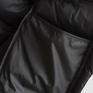Damen Weste schwarz mit Kapuze, ärmellose Pufferjacke mit hochwertiger Steppung