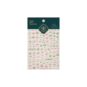 3D cute nail art stickers with bow, fruit, and heart patterns for children and kids