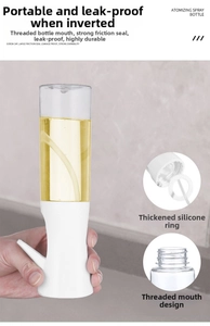 Detail of leakproof 500ml oil sprayer with thickened silicone ring and threaded bottle neck