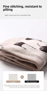 Detailed view of 200-needle knit cotton socks featuring cute panda pattern and fine texture