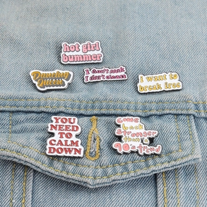 Funny Slogan Enamel Pin Alloy Letter Brooch Medical Doctor Nurse Badge Clothing Bag Lapel Decor Accessory For Women Men