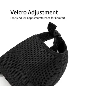 Mesh breathable baseball cap with adjustable hook and loop strap for outdoor sport