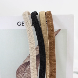 Elastic waist belt set with gold hook for women dresses in beige black and brown
