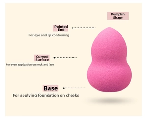 Guida dettagliata all'uso della spugna per trucco rosa per il viso e per il collo