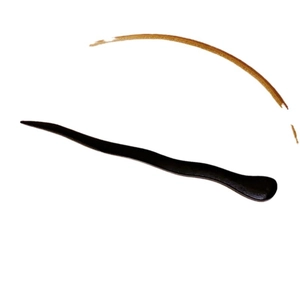 Épingle à cheveux noire ondulée minimaliste pour Hanfu et coiffures modernes