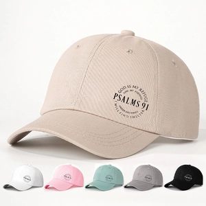 Psalms 91 Bible Verse Baseball Cap Adjustable Polyester Sun Hat Religious Christian Gift Breathable Casual Lightweight