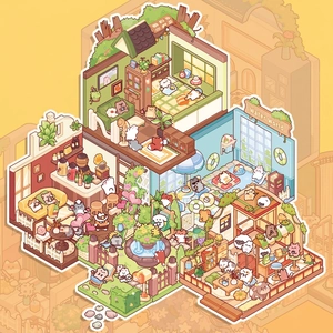 Scenery Sticker Book DIY Scrapbooking Journaling Supplies PVC Cartoon Mini Miniature Scene Decoration For Kids Students