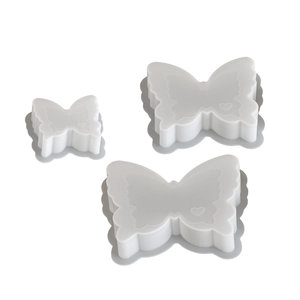 Set of 3 3D butterfly silicone molds in various sizes for DIY candles and resin crafts