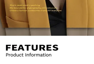 Detail of a mustard yellow notch lapel blazer with high-quality fabric and sleek tailoring