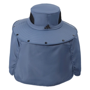 Men's wide brim outdoor sun hat with neck flap and face cover for fishing and hiking
