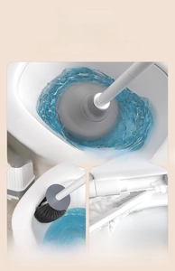 Set pulizia WC 3 pezzi con stura-lavandini, spazzola 360 e strumento per fessure