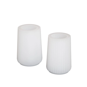 Minimalist striped vase resin silicone molds for DIY pencil holder and plaster crafts